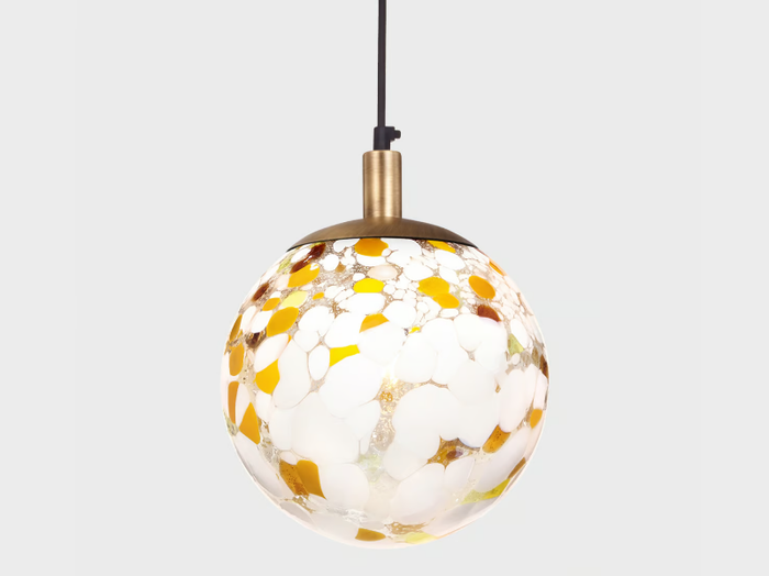 BALL #022 - Handmade blown glass pendant lamp _ Sogni Di Cristallo